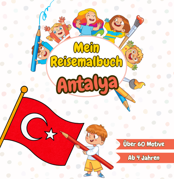 Malbuch Antalya für Kinder