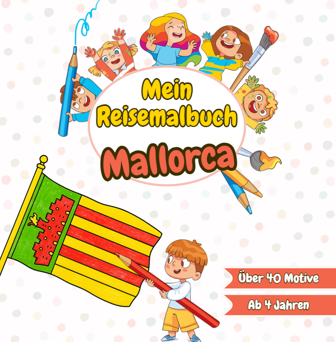 Malbuch Mallorca für Kinder